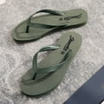 thumbnail image 3 of LIANGP Women's Sandals Shoes Flat Bottom Fashion Flip Flops Waterproof Beach Flip Flops Flip Flops Women's Shoes Green Size 8, 3 of 4