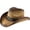 1-Khaki707, variant on XIAOCHA Emblem Accent Straw Cowboy Hat for Men Shapeable Brim Outdoor Rodeo Cowgirlhat Horse Riding Western Hat,Beige