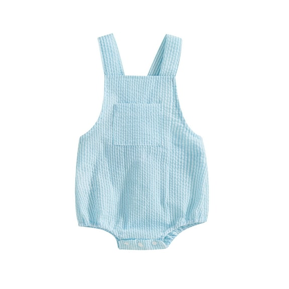 CocMouse Baby Summer Striped Romper with Pocket Sleeveless Newborn Jumpsuit