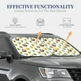 thumbnail image 4 of Daiia Funny Avocado In Mexican Clothes 2PCS Car Windshield Sun Shade, Foldable Sun Shield for Car Front Window, Auto Sun Blocker Visor Protector Universal for Truck SUV Pickup-Large, 4 of 7