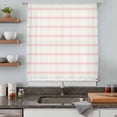 thumbnail image 5 of Pink Striped Sheer Curtains 108 Inches Extra Long, Rustic Pink Stripe Modern Art Beige Light Filering Curtains, Privacy Drapes Simi Floor to Veiling Curtain for Living Room Bedroom Window Treatment, 5 of 9