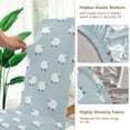 thumbnail image 5 of Yayeee 2 Pack Dining Chair Covers Stretch Parson Chairs Slipcovers Seat Protector, Simple Sheep Pattern, 5 of 6