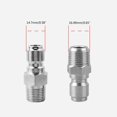 thumbnail image 3 of HUGFEGWE 2 Pcs Raccord Pivotant pour Laveuse à Pression 3/8 NPT Connecteur en Acier Inoxydable Raccords Pivotants Sans Pli Adaptateur Lavage de Voiture CJB91-85881, 3 of 9