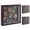 Brown, variant on DIY Mini Museum Silhouette Box Shadow Box Picture Frame Kit with 8 Mini Vintage Photo Frames & 8 Museum Figures Shadow Boxes Display Case for Home Decor and Personal Keepsakes (Black)