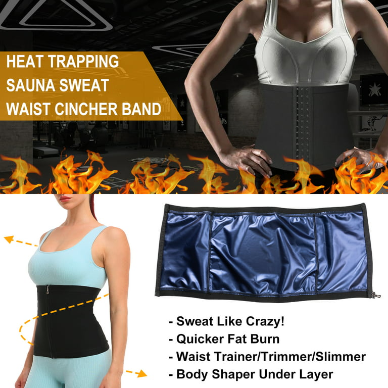 QRIC Waist Trimmer Sweat Waist Trainer Belts Stomach Wraps for