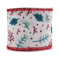thumbnail image 1 of Visland Christmas Ribbons Colored Ribbon Holiday Ribbon Decorations Rustic Fabric Ribbons Crafters Holiday Ornaments 1Roll/5Yard, 1 of 3