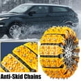 thumbnail image 5 of KRONDO Thickened Snow Chains for Car Tire Chains, Anti-Skid Car Chains for SUV Car Pickup Trucks, Adjustable Universal Tire Chains Anti-skid Traction Chains for Car, 5 of 8
