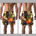 thumbnail image 3 of luoweisi Men's Beach Shorts Quick Dry Swim Trunks with Mesh Lining Fruit 2XL, 3 of 5