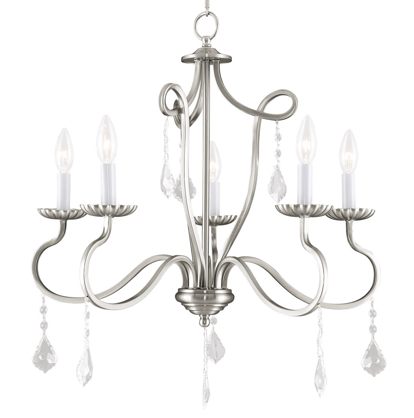 berger 5 light chandelier