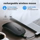thumbnail image 4 of Ratón inalámbrico Bluetooth recargable, portátil, silencioso y ergonómico para iPad, ordenador, portátil, tableta, teléfono, ratón para juegos de oficina, 4 of 7