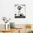 Alepadnf Barn Windmill Canvas Wall Art Decor for Living Room Bedroom