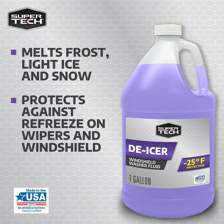 Super Tech De-icer Windshield Washer Fluid -25F with Rain Repeller