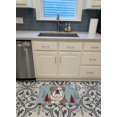 thumbnail image 3 of Carolines Treasures BB1715RUG Winter Holiday English Bulldog Machine Washable Memory Foam Mat, 3 of 4