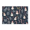 thumbnail image 7 of Yayeee Bath Rug for Bathroom Floor Non Slip Rectangle Fluffy Soft Absorbent Mat, 16"x24", Jolly Snowman, 7 of 7