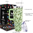 thumbnail image 4 of Avocado Tumbler 40 oz Tumbler with Handle and Straw Lid Leak Proof - Birthday Gifts for Women Travel Coffee Mug Insulated for Hot Cold Ice - Avocado Gifts for Women Mom Mothers Day, 4 of 5