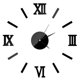 thumbnail image 1 of Reloj de pared 3D DIY moderno sin marco con efecto espejo grande para decoración del hogar, sala de estar y dormitorio (negro), 1 of 5