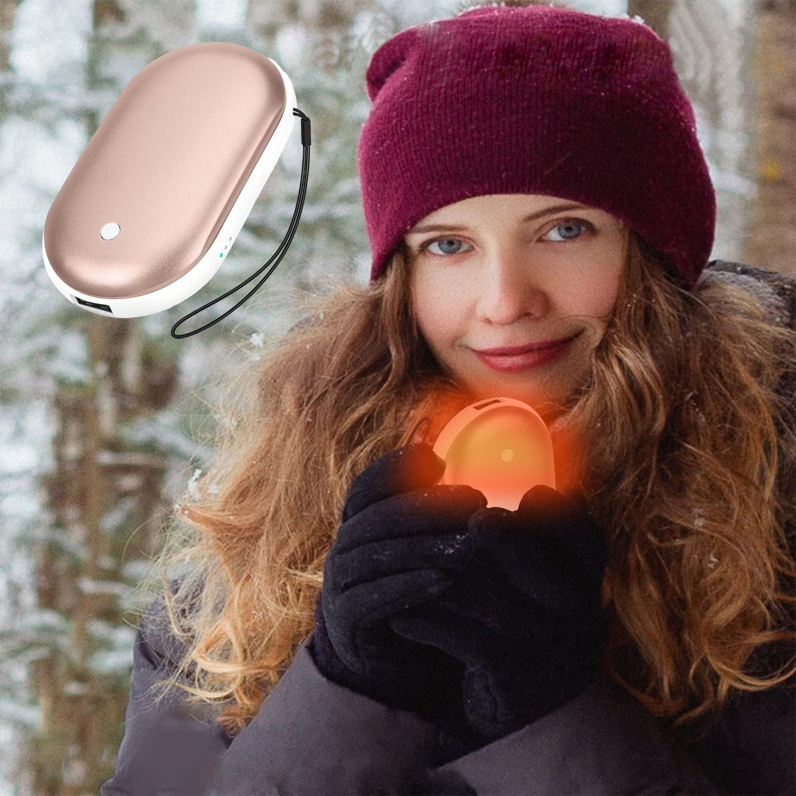 5Pcs Hand Warmers Rechargeable,Electric Hand Warmer,Reusable Portable Pocket Heater USB Handwarmers,Gifts for Men,Women,Indoor,Outdoor,Hiking,Skiing,Camping,If You Love Him/Her,Warm Him/Her Up