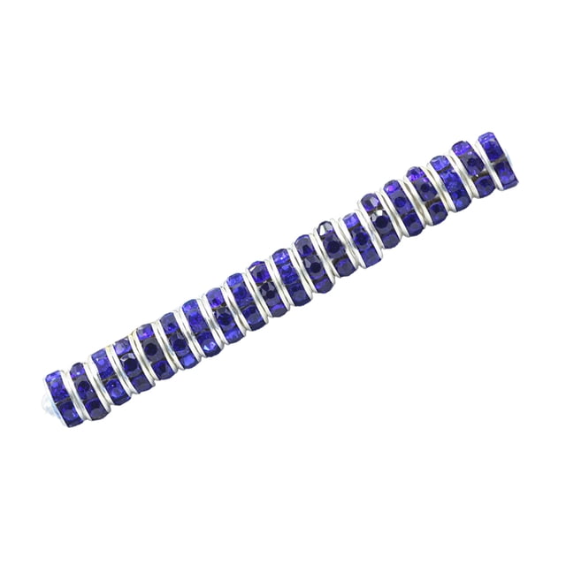 Cateissary 100 piezas de Rondelles de diamantes de imitación hechos a mano cuentas espaciadoras suministros de joyería cristal multicolor Artesanía Azul oscuro 8MM100 Piezas