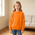 thumbnail image 7 of ZBSOKO Sweaters for Teen Girls Crew Neck Solid Color Pullover Regular Fit Classic Knit Sweater Warm Fall Winter Clothes Sizes 1-13 Years, 7 of 7