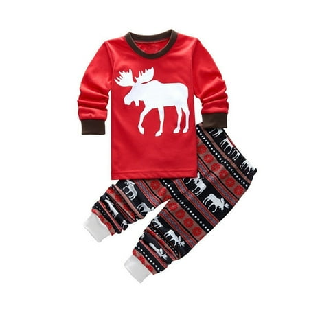 

Pybcvrrd Family Christmas Pajamas Adults Kids Tops Pants Baby Xmas Romper