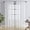 White, variant on GYROHOME Blue Leaf Pattern Embroidered Sheer Curtains, Semi Voile Rod Pocket,52x96x2