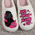 thumbnail image 4 of ZELAND Halloween "Scream" Ghostface Skull Plush House Slippers for Couples - Men's & Women's Warm, Thick-Sole Cotton Indoor Shoes, 4 of 5