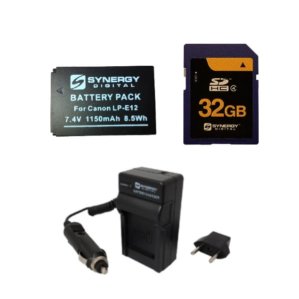 Accessory Kit Compatible with Synergy Digital SDM-118 Charger Works with Canon S80 Digital Camera Includes SDNB2LH Battery