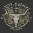 thumbnail image 2 of Men's Yellowstone Cow Skull and Flowers Protect The Family Graphic T-Shirt, 2 of 5