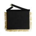 thumbnail image 3 of Past Master Blue Lodge California Regulation Apron - Black & Gold Hand Embroidery Bullion With Pillars - Distinguished Masonic Regalia, 3 of 5