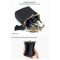 thumbnail image 4 of Genuine Leather Mini Jewelry Box & Vintage Wallet for Women - Compact Travel Coin Purse, Lipstick Storage Organizer, Retro Leather Clutch Case (Black), 4 of 7