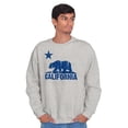 thumbnail image 3 of California Bear Distressed CA Flag Sweatshirt for Men or Women Brisco Brands X, 3 of 6
