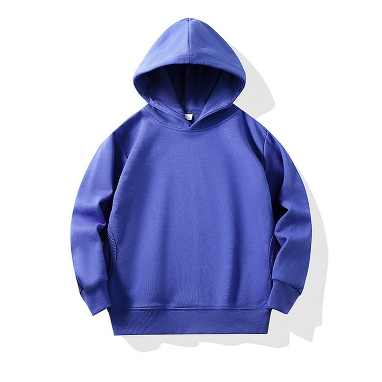 Baby Kids Long Sleeve Solid Color Pullover Hoodies Sweatshirts Top Children Unisex Soft Coat Blouse With Pocket Comfy Boys Boys Hoodies Big Boy Hoodie Comfy Blanket Hoodie Kids Young Girl Clothes