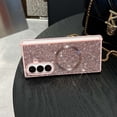 thumbnail image 3 of Designed for Samsung Galaxy Z Fold 7 Magnetic Phone Case,For Women Girls,Compatible with Mag-Safe,Bling Glitter Back, Slim Ultra Thin Cover,Shockproof Anti-Scratch Rugged Phone Case,Pink, 3 of 8
