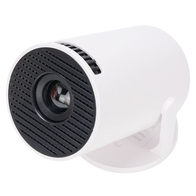 Portable Projector, 270 Adjustable Movie Projector WiFi Multiple Interfaces with Remote Control for Smartphone Black,White