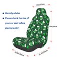 thumbnail image 3 of Wukai Happy St. Patrick's Day Full Set Car Seat Covers with Soft Padding Universal Auto Front Seats Protector and Cushion Mat, 3 of 5