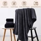 thumbnail image 5 of Toallas de Baño 4 PCS Ultra Suaves Juego de Toallas de Secado Rápido Absorbente de Gran Tamaño Toalla de Microfibra para Ducha,Fitness,SPA,Piscina(Negro), 5 of 7