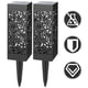 thumbnail image 4 of lámparas solares huecas para césped, para jardín, paisajismo, patio, entrada, exterior (iluminación blanca cálida)., 4 of 7