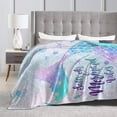 Mermaid Blanket Cute Mermaid Tail Scales Fuzzy Soft Cozy Warm Sherpa
