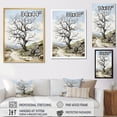 thumbnail image 4 of Designart "Monochrome Contrast The Majestic Tree I" Floral & Botanical Floater Framed Wall Decor, 4 of 7