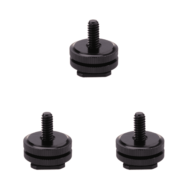 Tornillo Montaje Trípode 1/4 Pulgada para Flash Adaptador Zapata Cámara