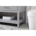thumbnail image 5 of Elegant Decor Sinclaire 72" Aluminum Alloy & MDF Double Bathroom Vanity in Gray, 5 of 8