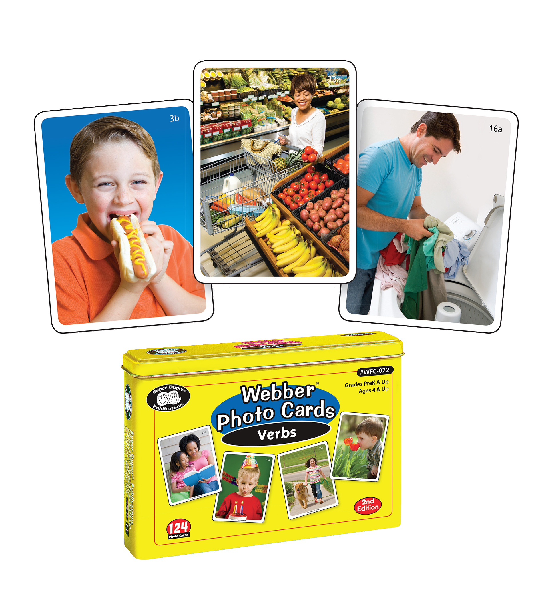Super Duper Publications ber® Photo Cards Verbs Action Flash