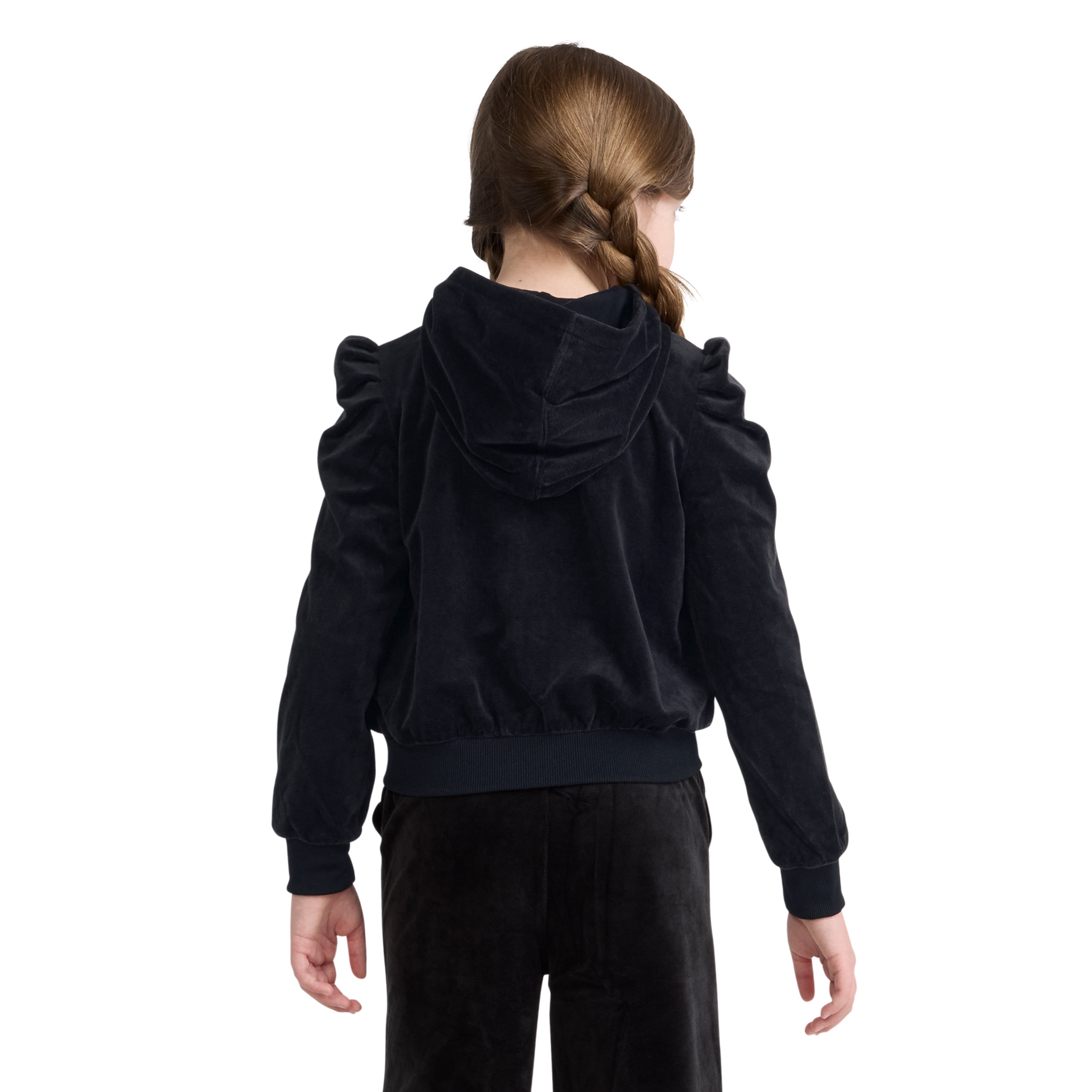 Levi Girls Full Zip Velour Hoodie, Size 4-6X
