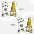 thumbnail image 3 of KLL Gnome Sweet Honey Decorative Throw Pillow Covers Velvet Soft for Couch Sofa Bedroom Living Room Outdoor - 18"x18", 3 of 8