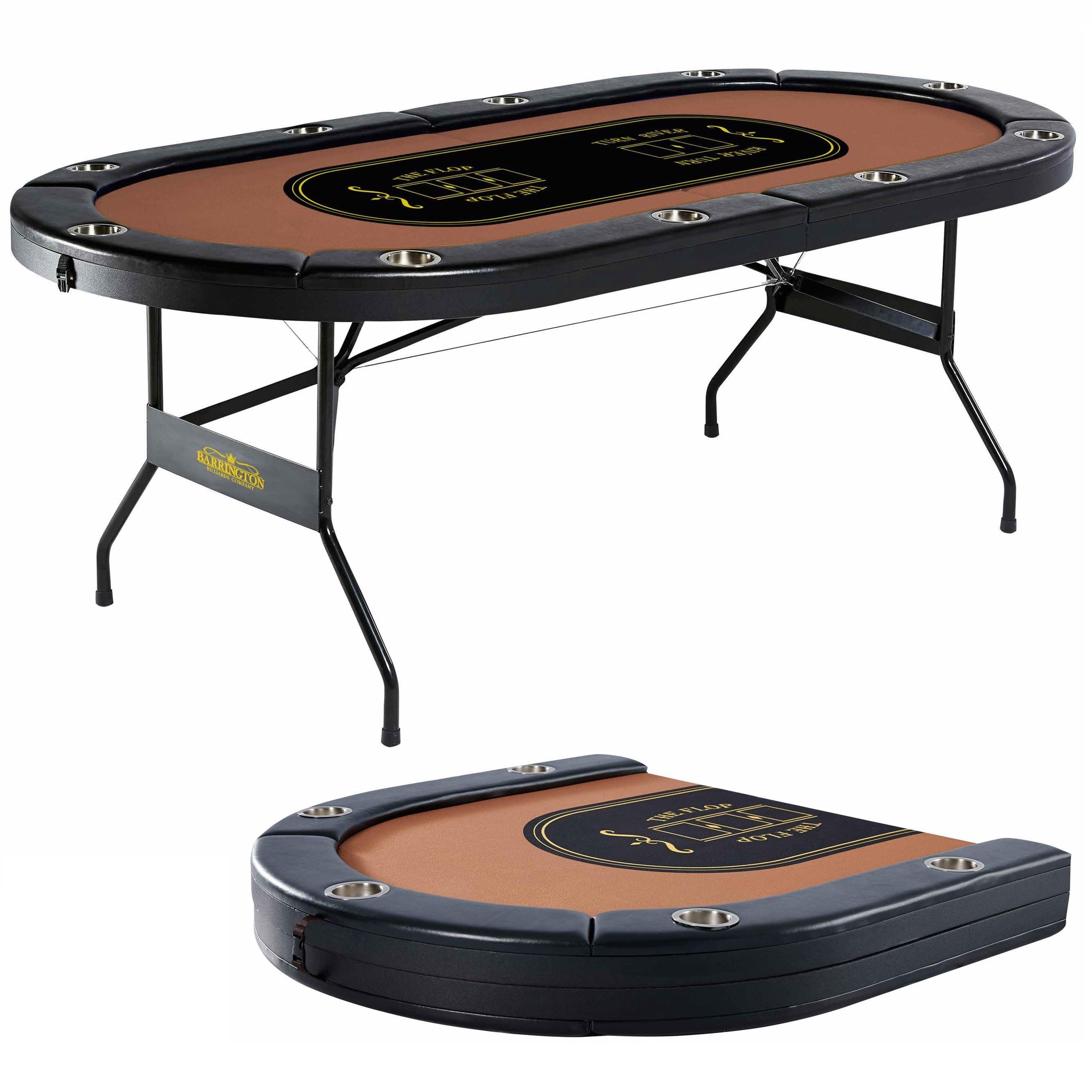 Barrington 10-Player Poker Table, Assembly Required - Walmart.com