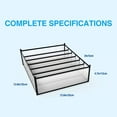 thumbnail image 6 of 7 Slots Underwear Organizer Sock Drawer Organizer, Bra Organizer Divider, Folding Closet Storage Box Small Dresser Organizer for Underwear,Socks,Clothes,Stockings,Handkerchiefs,Ties,Bras,Black, 6 of 7