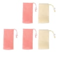 thumbnail image 1 of Bolsa de malla exfoliante para jabón (5 unidades), bolsa protectora para jabón, red de espuma limpiadora, herramienta de limpieza facial y corporal., 1 of 14