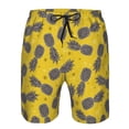 thumbnail image 3 of Goofa Summer Pineapple Printed Mens Swim Trunks Summer Quick Dry Short Beach Swimwear Bathing Suits-, 3 of 9