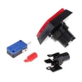 thumbnail image 1 of Botón De Juego De La Máquina De Arcade Rectangular Con Lámpara LED Iluminada Roja SM SunniMix Botones de juegos de juegos de arcade, 1 of 8