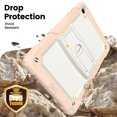 thumbnail image 4 of XYX for Samsung Galaxy Tab A9+ Plus Case 11 inch (Model: SM-X210/X216/X218), 3in1 Heavy Duty Shockproof Tablet Case with Stand, Shoulder Strap, Cream Rose Gold, 4 of 6